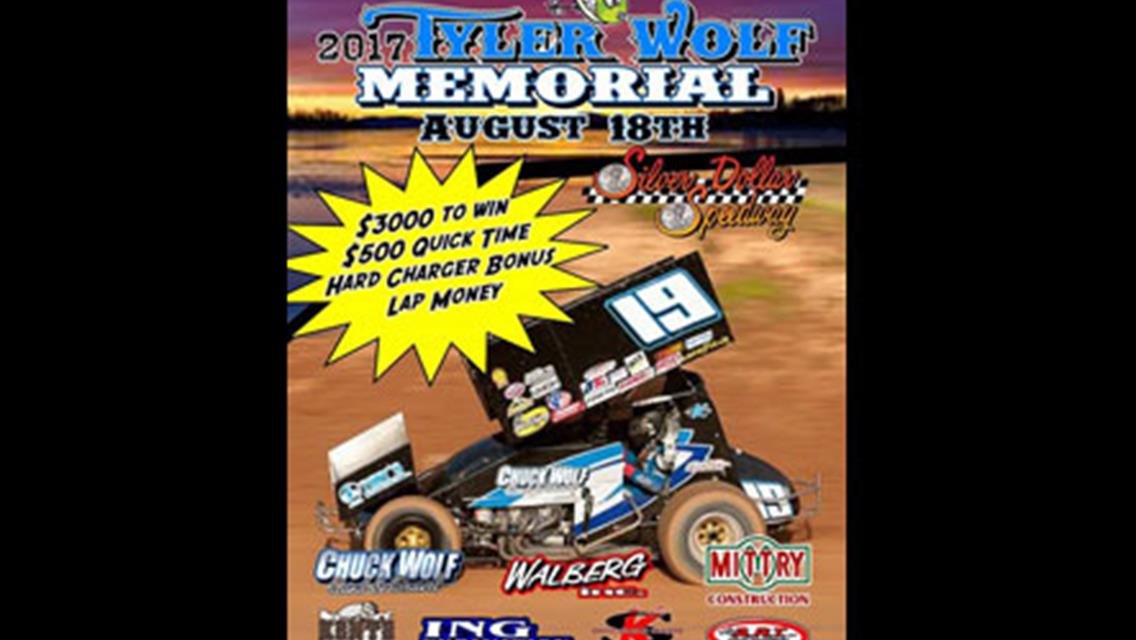 Extra $4,500 on the Line for Friday Night&#39;s 5th Annual Tyler Wolf Memorial