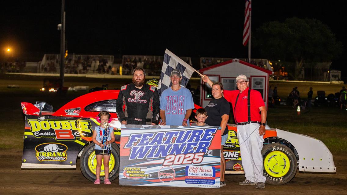 Central Missouri Speedway Friday Victories go to Shadren Turner, Derek Brown, and Derek Lampe!