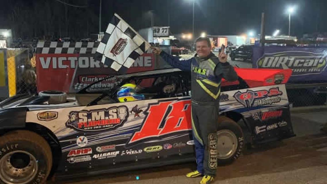 Seibers visits Clarksville Speedway Victory Lane in Late Model