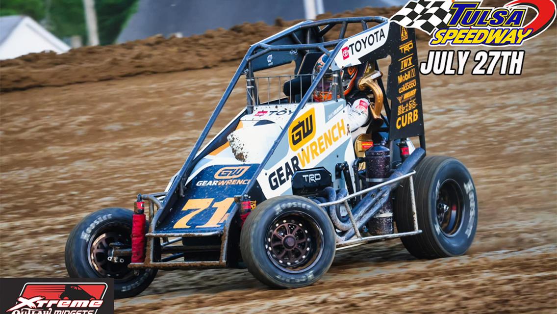 National Midget Series Points Leader Cannon McIntosh of Bixby, OK to race at Tulsa Speedway!