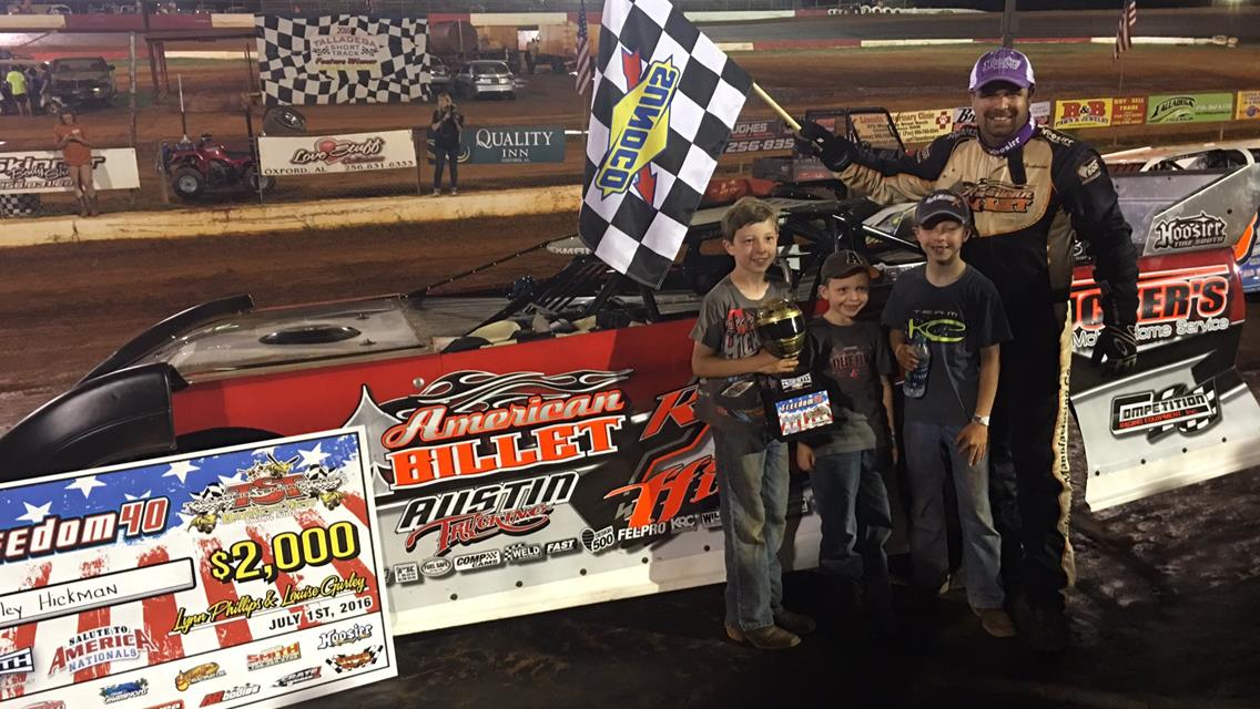 Three-Win Weekend For Hickman at Talladega and Senoia