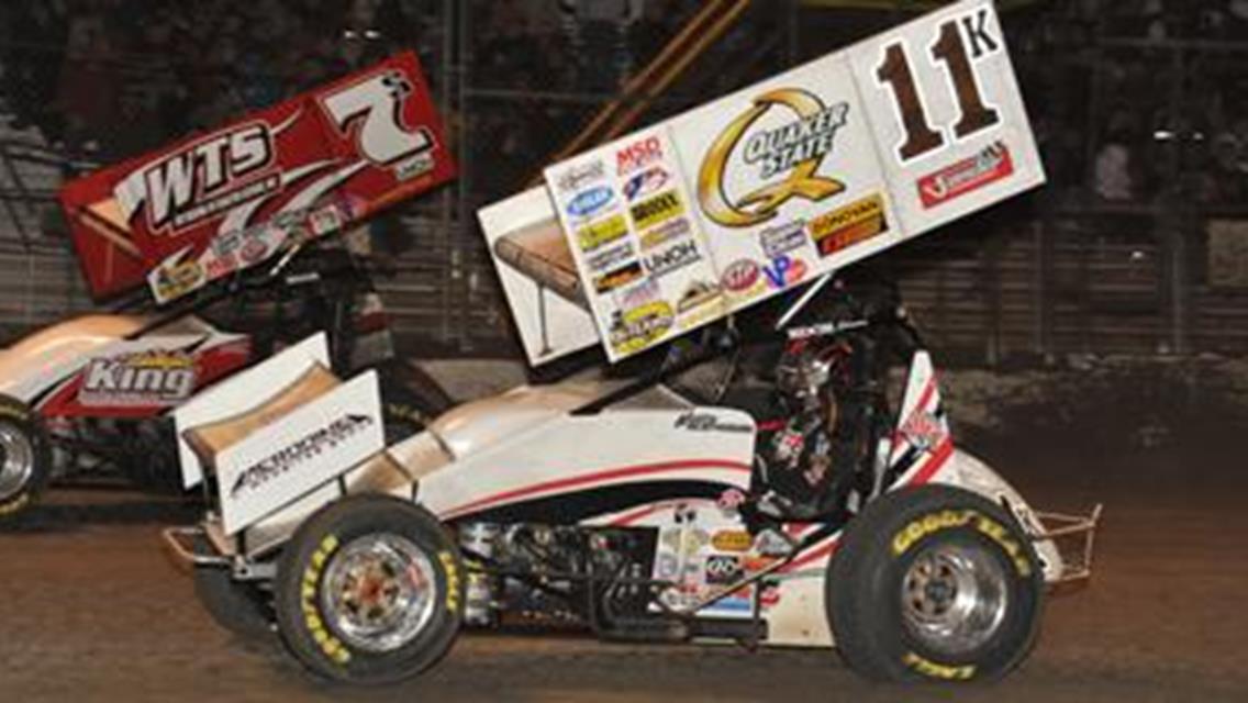 Unbeaten at North Central Speedway: Kraig Kinser Seeks Another Win as the World of Outlaws Return on July 3
