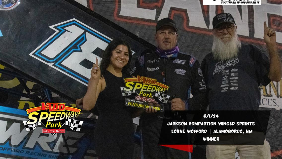 Lorne Wofford Launches to Jackson Compaction POWRi Vado 305 Sprint Victory
