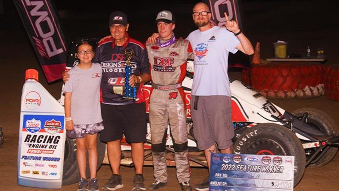 Xavier Doney Doubles Down in POWRi WAR Victories at Valley Speedway