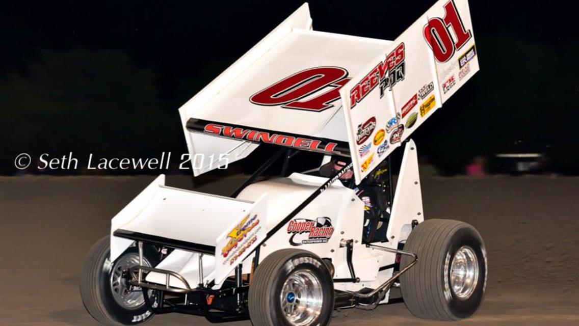 Swindell Claims First Winged Sprint Car Feature Win in Exactly One Year