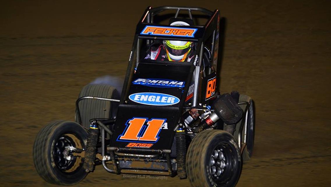 Felker Records First Midget Victory at Port City, Second Straight POWRi West Win