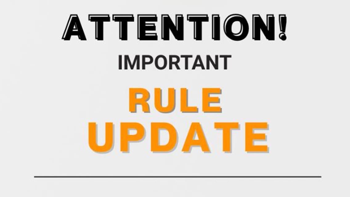 Statement/Rule Update From Williams Grove Speedway