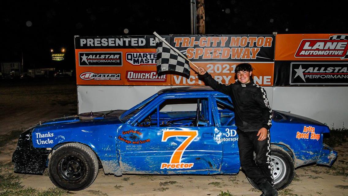 Reay Leads All the Laps on Way to Feature Win at Tri-City Speedway