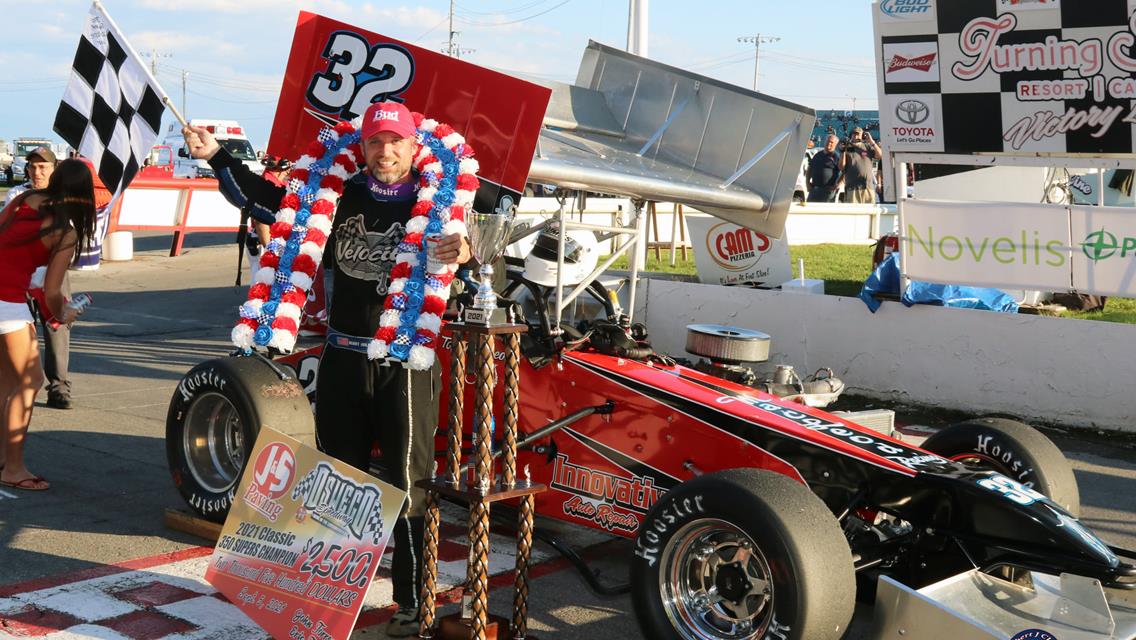 Holmes Wins the Classic for MacLeod Racing in First Career 350 Supermodified Start