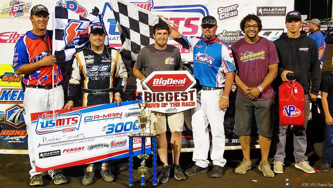 Late-race charge at Rapid Speedway leads to 12th win of 2020
