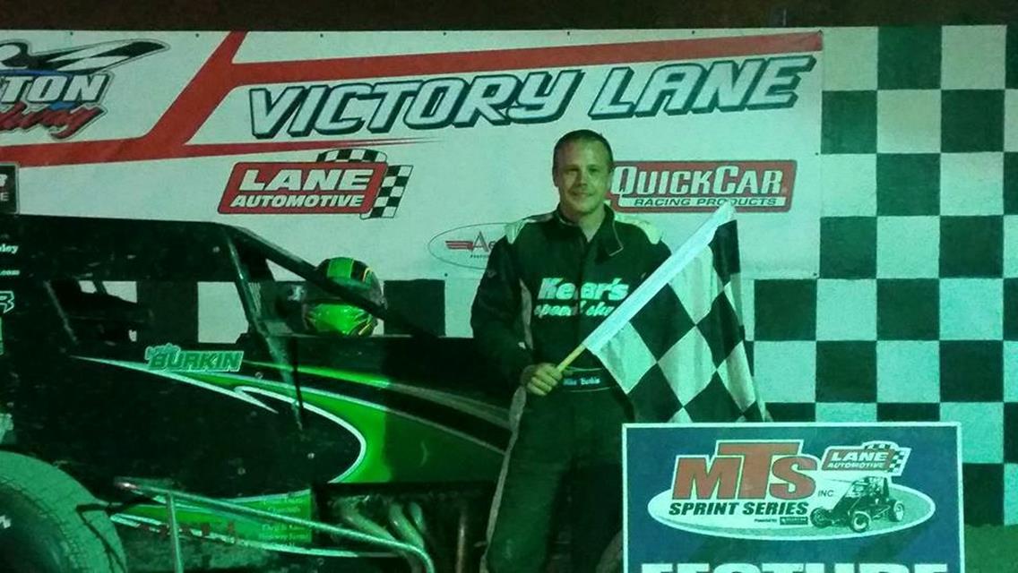Mike Burkin wins MTS Feature at Winston Speedway