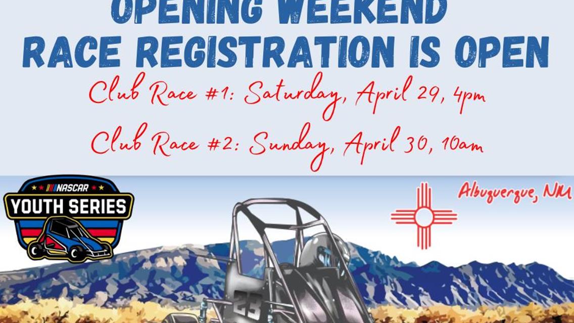 Opening Weekend Race Registration is OPEN!!