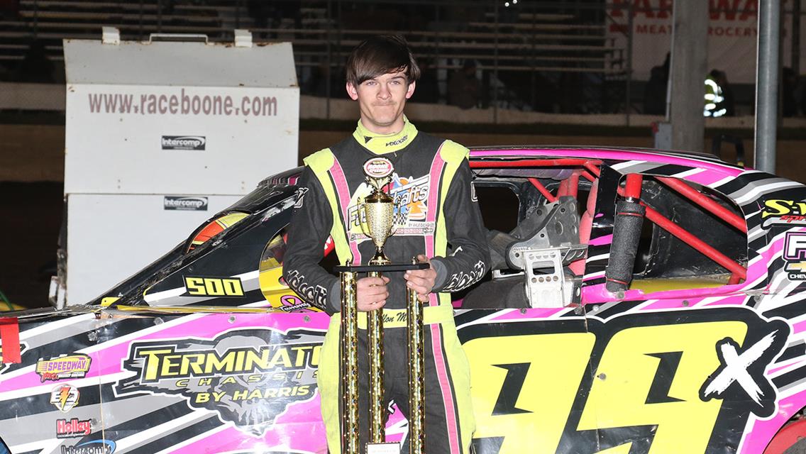 Lady racer Kuehl scores cool victory at Boone Speedway Frostbuster
