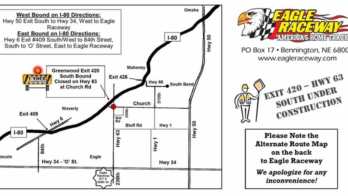 HWY 63 Closed due to Road Construction take an alternate route
