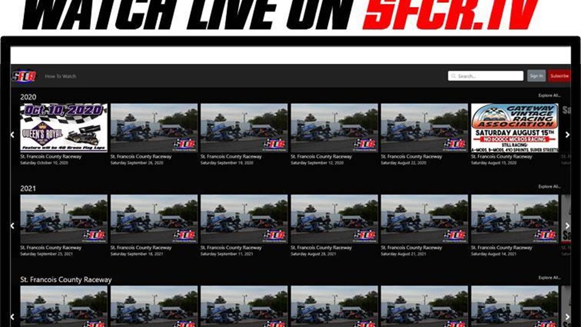Watch St. Francois County Raceway Racing Action from Your Home or Mobile Device