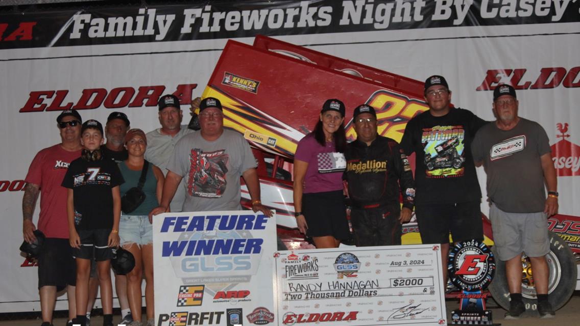 HANNAGAN WINS AGAIN AT THE ELDORA FAMILY FIREWORKS NIGHT