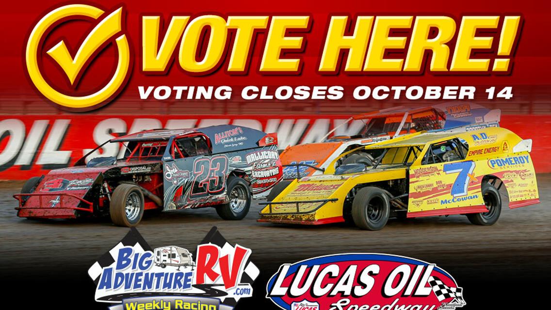 Deadline nears for Lucas Oil Speedway&#39;s 2022 Most Popular Driver voting