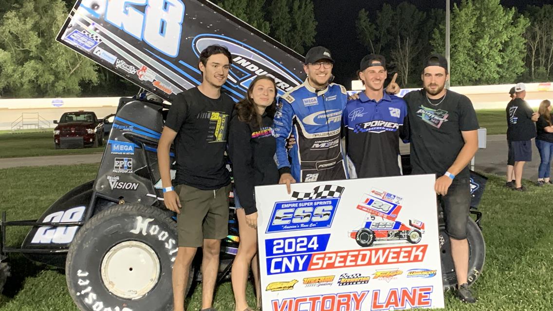 Varin Wins Battle, Poirier Wins War in ESS CNY Speedweek Finale at Weedsport