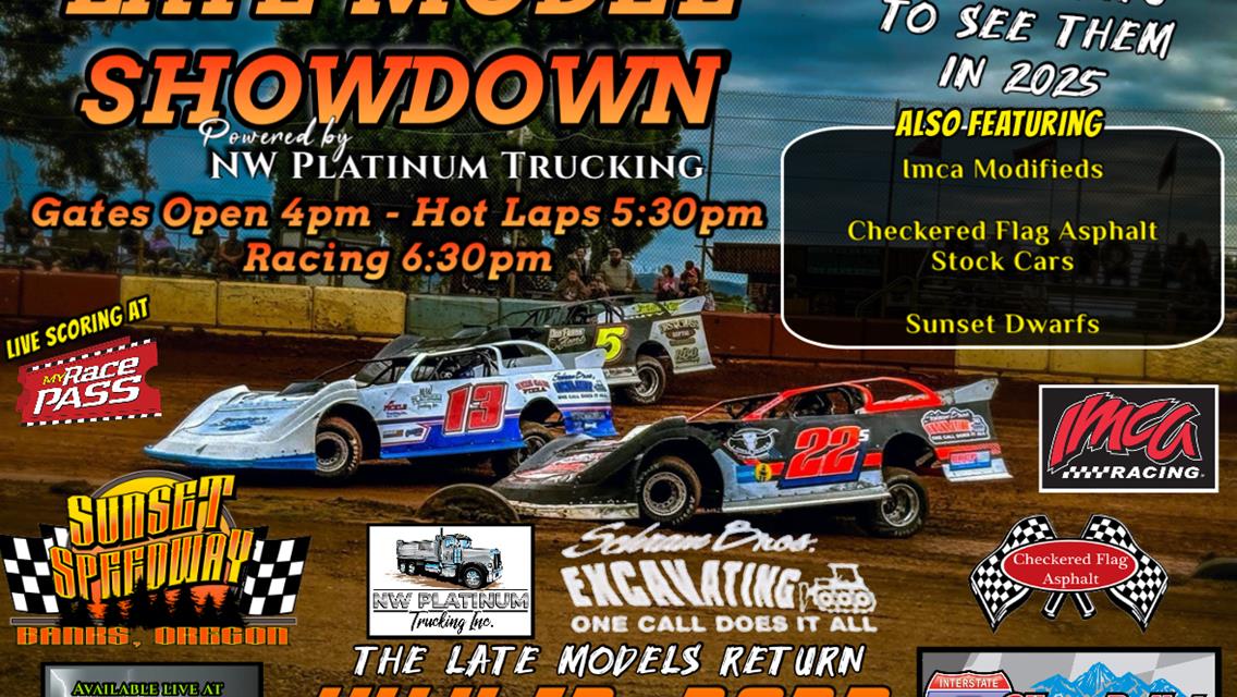 I-5 Silver Bullet Late Models in the House JULY 12th!!