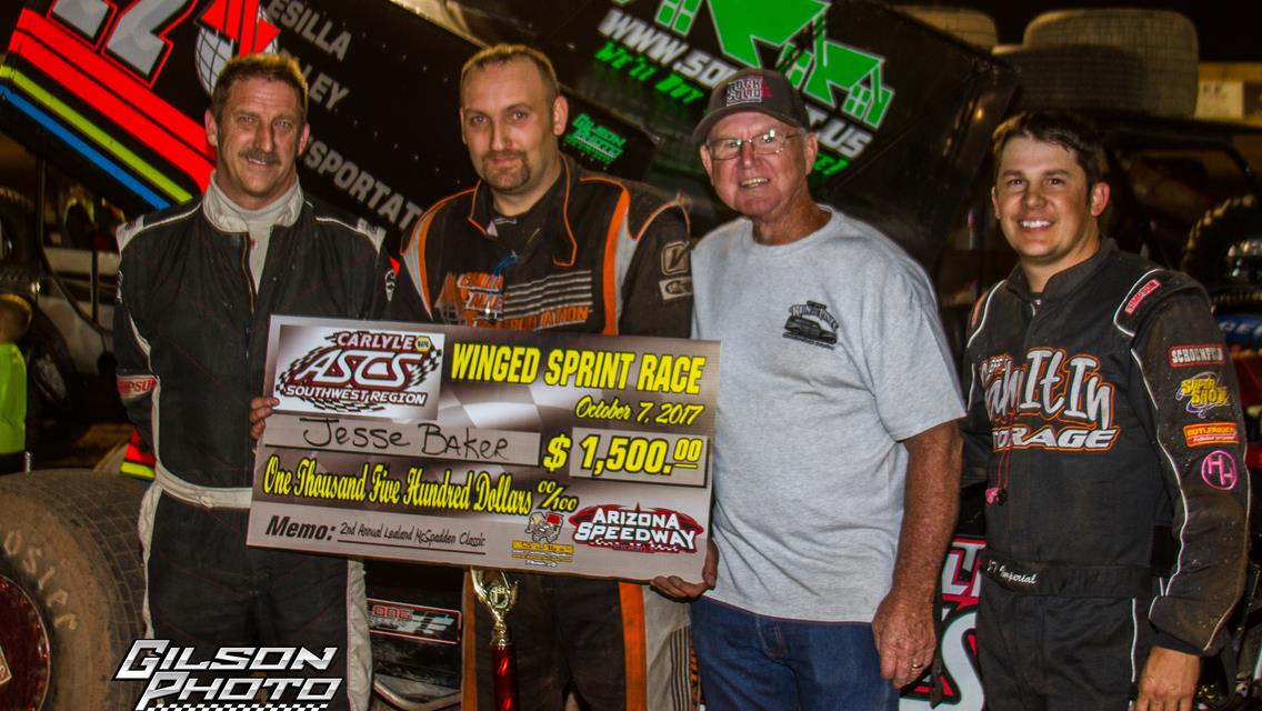 Jesse Baker Prevails In McSpadden Classic With ASCS Southwest