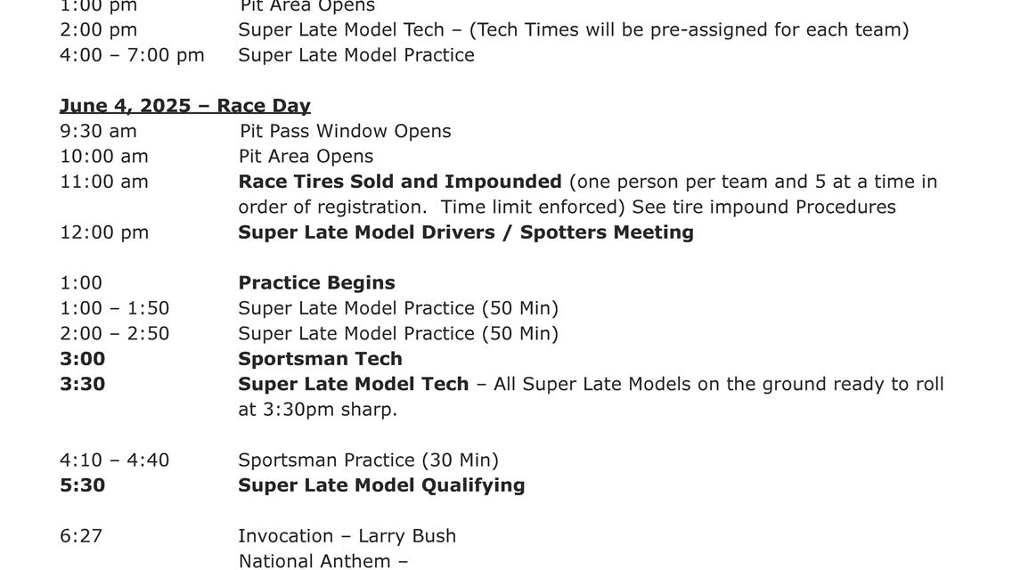 Money In The Bank 150 Schedule