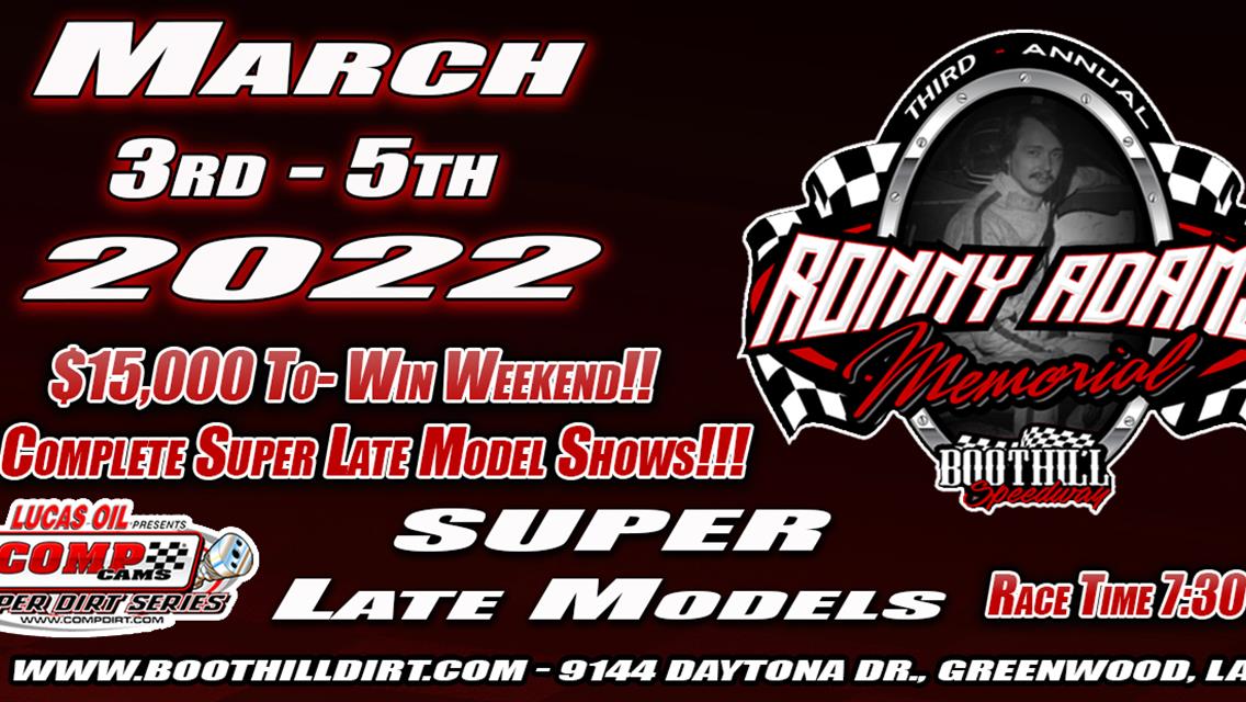 COMP Cams Super Dirt Series Opener a Week Away