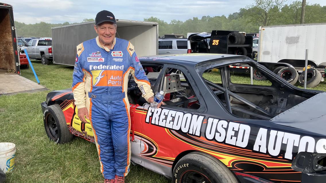 Ken Schrader invaded Ona (W.Va.) Speedway on Saturday night to race with the Vores Compact Touring Series.