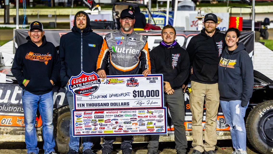 Davenport Takes Night Two of the High Bank Heist at Eagle