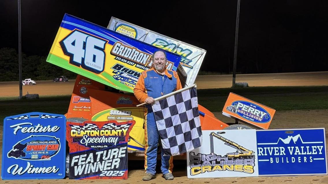 Veteran Racer Mike Alleman Scores First Sprint Victory at Clinton County