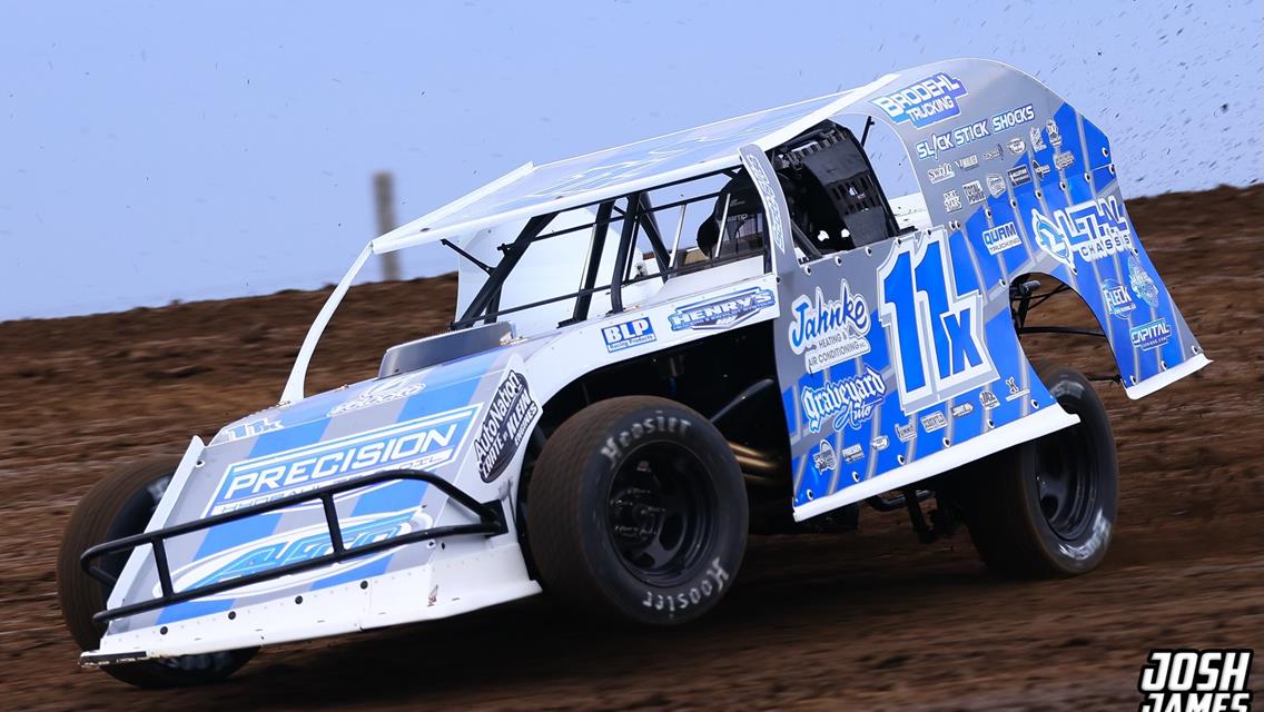 Cedar County Raceway (Tipton, IA) – Hawkeye Land 40 – April 17th, 2025. (Josh James Artwork)