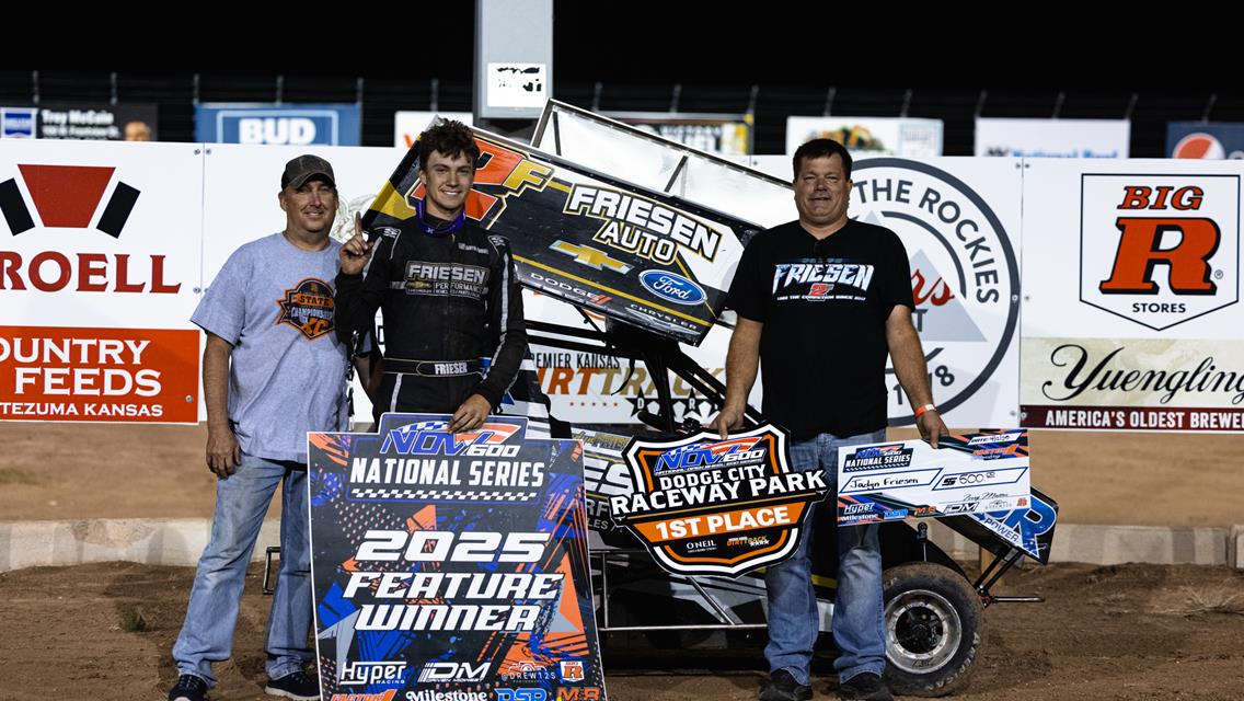 Sokol, Friesen, McRoberts, and Zimmerman Tame NOW600 National Series Fields on Saturday at Dodge City!