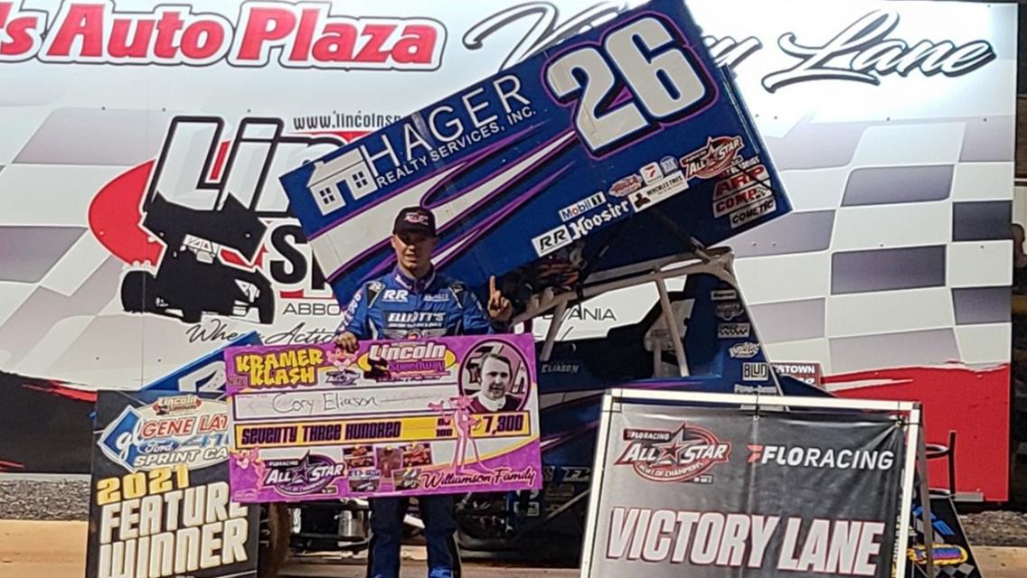 CORY ELIASON BESTS PA POSSE IN KRAMER KLASH VICTORY; Jeremy Ott Ties Legends All-Time Win Record