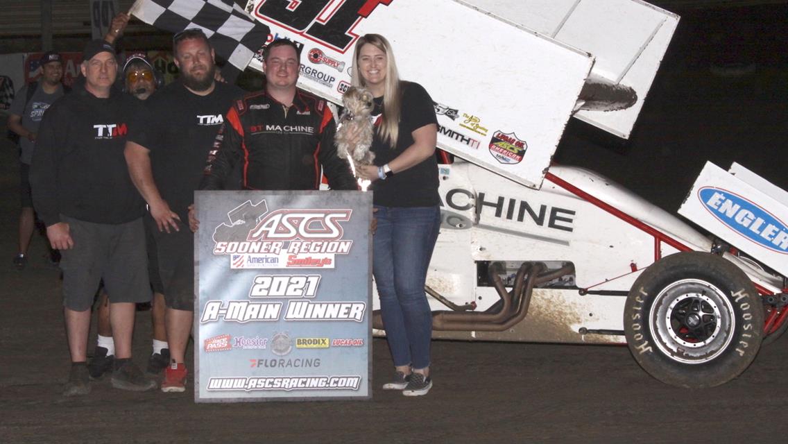 Tyler Thomas Leads It All At Creek County Speedway With ASCS Sooner