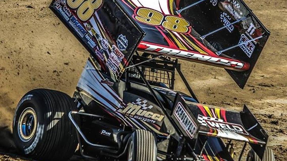 Trenca Displays Fast Sprint Car During Empire Super Sprints Show at Outlaw