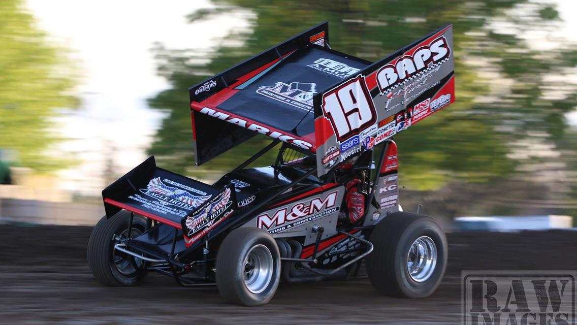 Brent Marks charges to ninth in Stockton with World of Outlaws