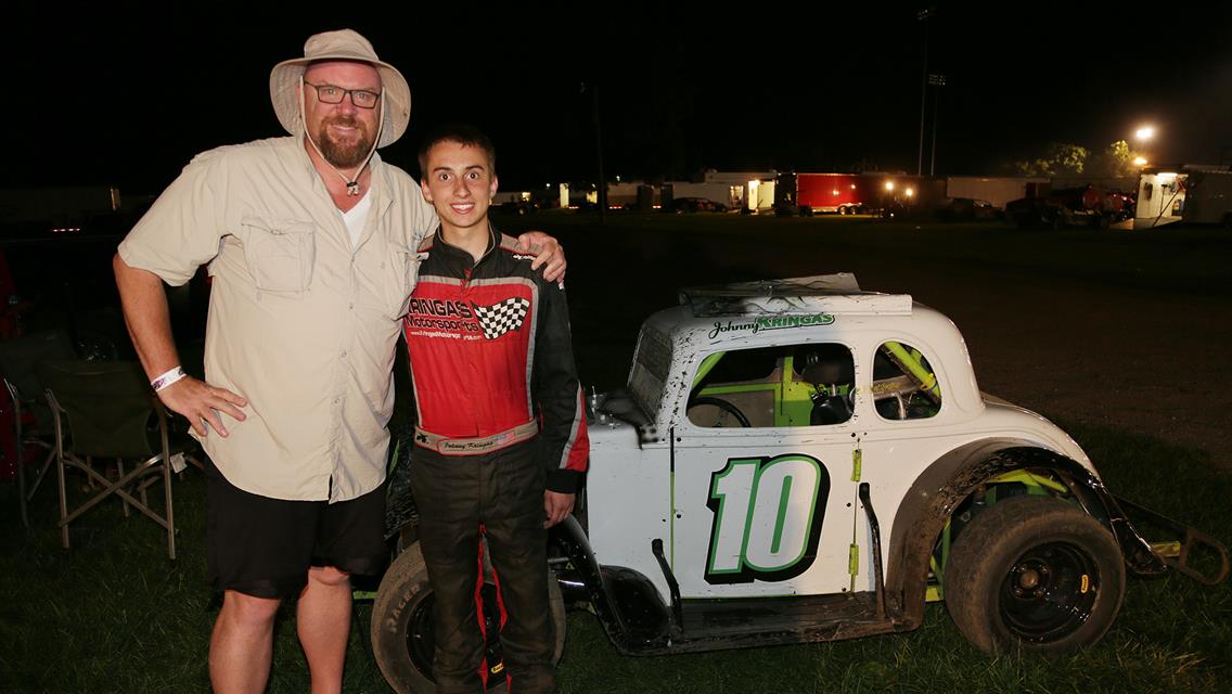 Kringas Wins C.O.P.S. Race – Lafayette County Speedway, Darlington WI