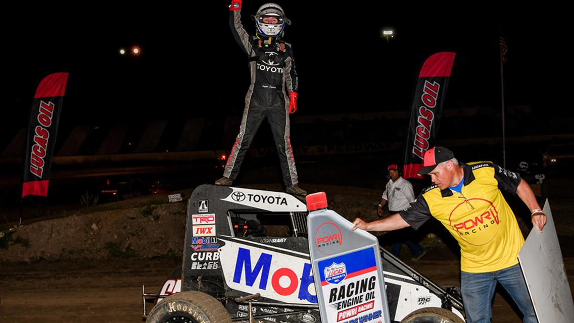 Seavey dominates POWRi Midgets at Valley Speedway