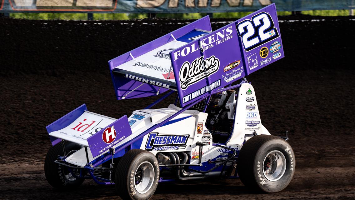 Kaleb Johnson Finishes Sixth at Huset’s Speedway and Ninth at Knoxville Raceway