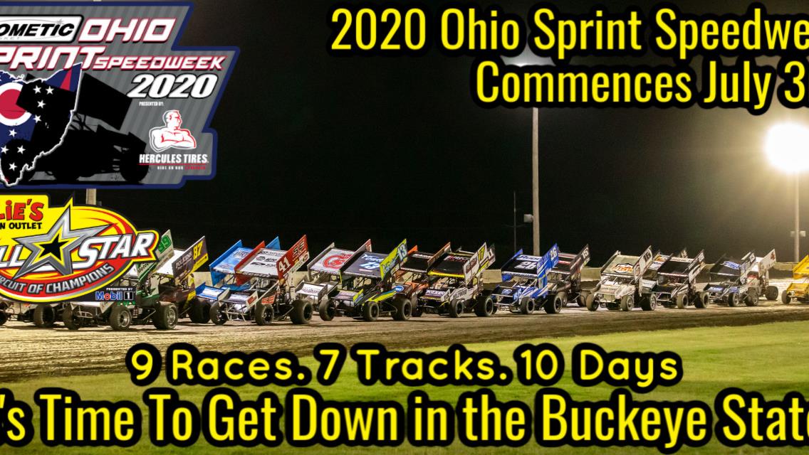 Cometic Gasket Ohio Sprint Speedweek presented by Hercules Tires commences July 3 at Attica Raceway Park