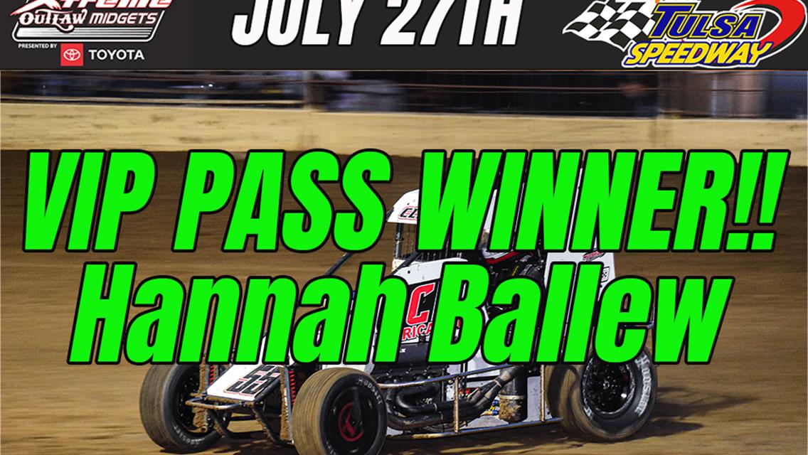 Xtreme Outlaw Series VIP Passes awarded to TWO Fans!