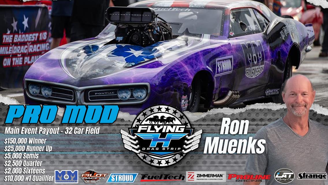 Ron Muenks in the Purple Heart Firebird will race at Smack Down 2024