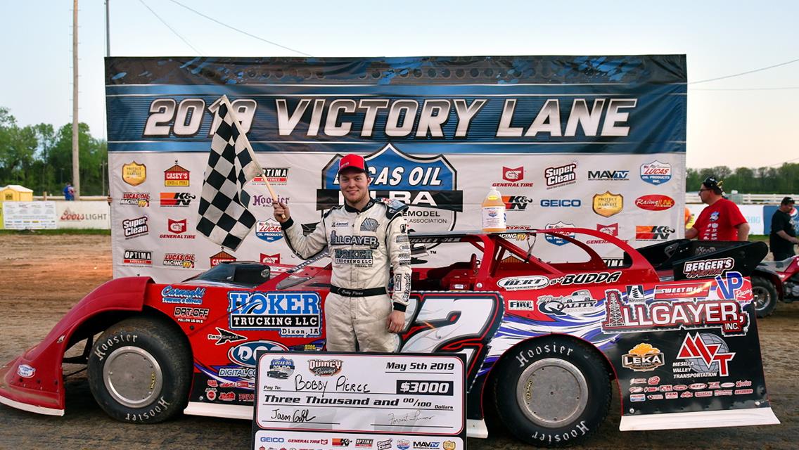 Pierce completes MLRA weekend sweep at Quincy