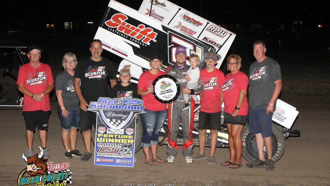 Zach Blurton Captures United Rebel Sprint Series Victory at Bullring Nationals Finale