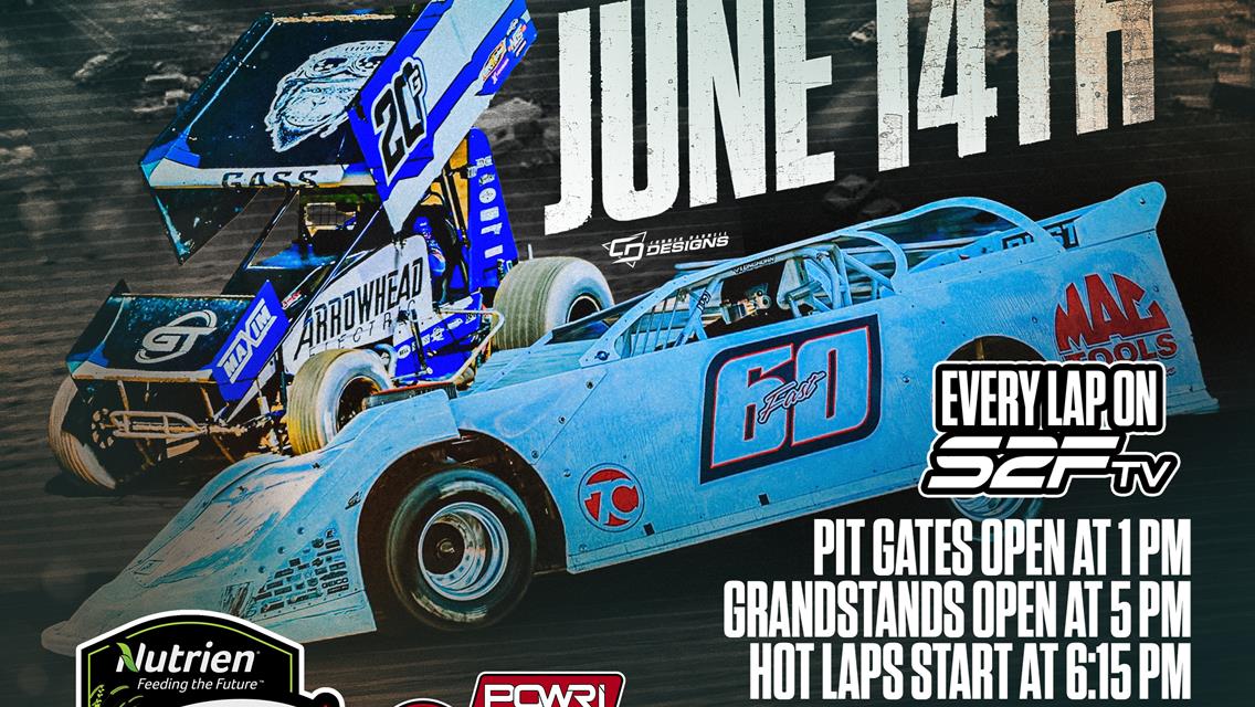 REVIVAL SUPER DIRT SERIES &amp; POWRI 410 OUTLAW SPRINTS READY FOR AN EXCITING NIGHT OF RACING AT LAKE OZARK SPEEDWAY