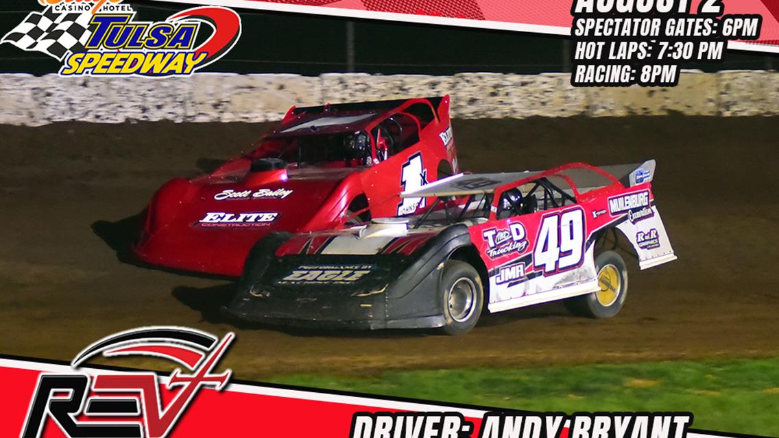 Andy Bryant to visit Tulsa Speedway as part of Revival Dirt Late Model Series!