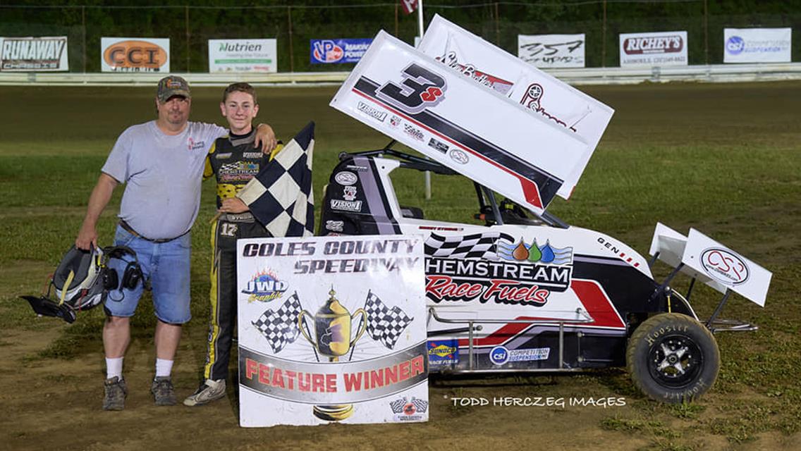 Baker, Strong, Bupp, Romack and Cooksey Win on Friday at Coles County Speedway