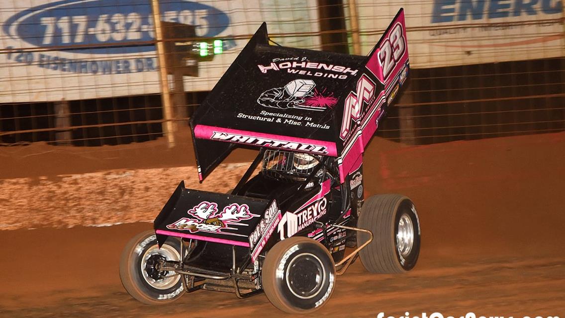 Justin Whittall pilots Stehman Motorsports to an Outlaws A-Main start at Lincoln Speedway