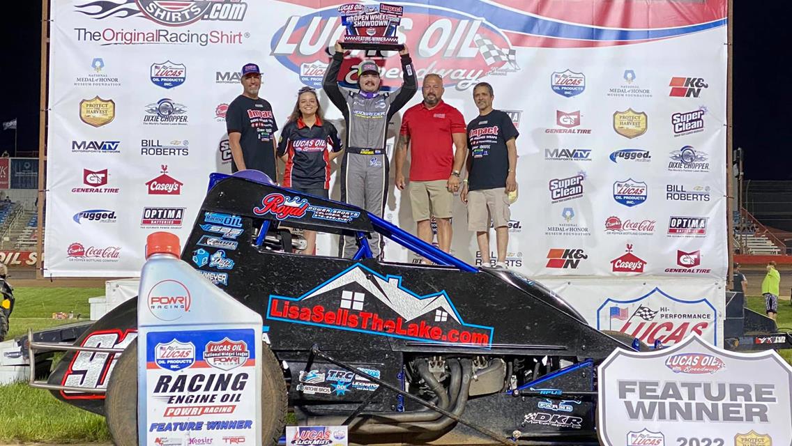 Riley Kreisel Victorious at Lucas Oil Speedway with POWRi WAR Sprint League