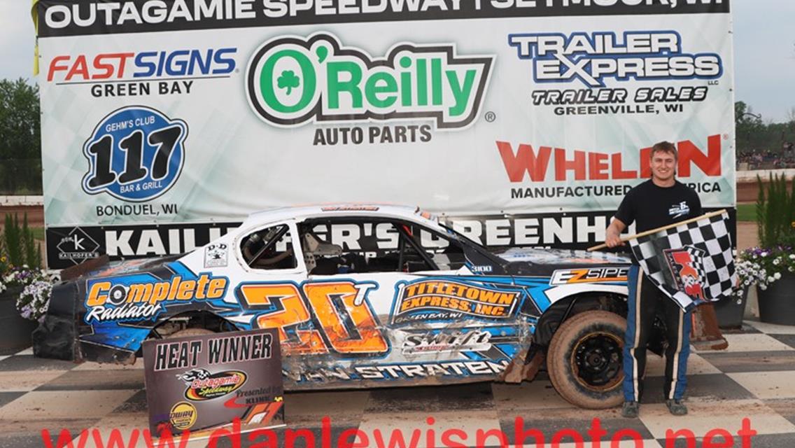 MIKE MULLEN DOUBLES UP ON OUTAGAMIE LATE MODEL, STOCK WINS
