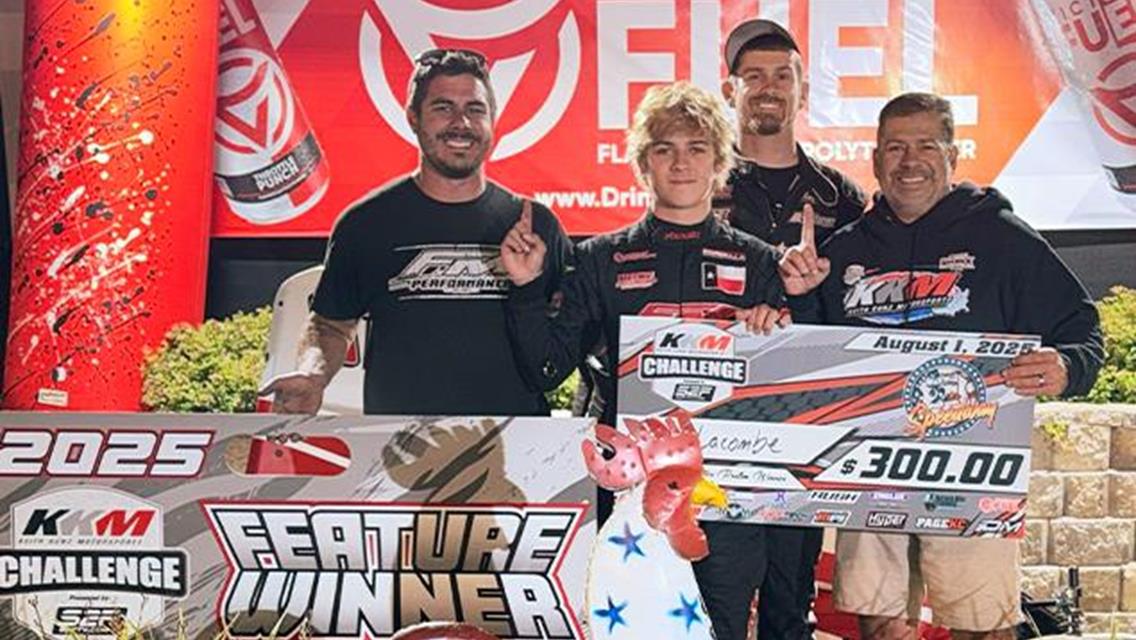Cash Lacombe Wins in Restrictors and Bryton Buoy Victorious in Jr Sprints in KKM Challenge Preliminary Night